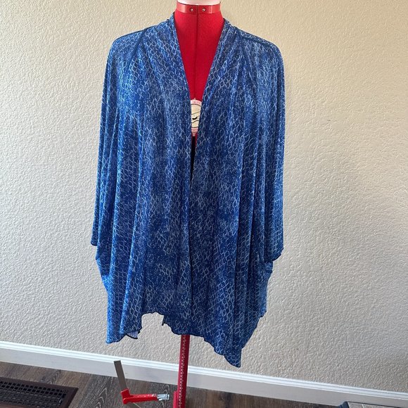 Catherines Tops - Catherines Reversible Cascade Kimono Women's Plus Size 2X